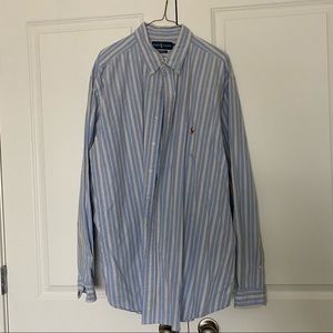 Blue Striped Ralph Lauren Button-down Size 2XLT